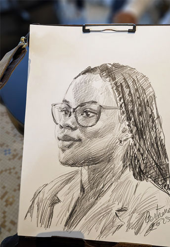 Prestation de portraitiste