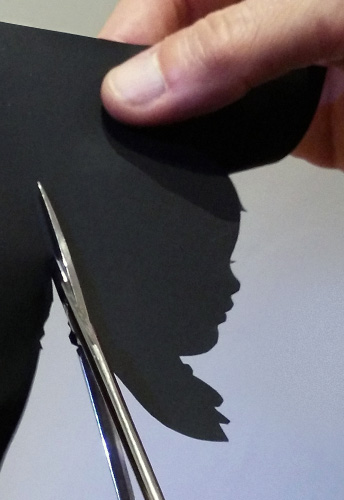 Prestation de silhouettiste