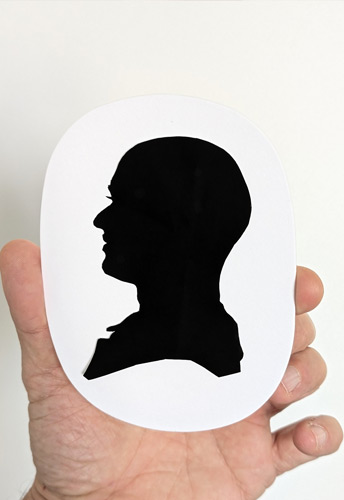 Prestation de silhouettiste